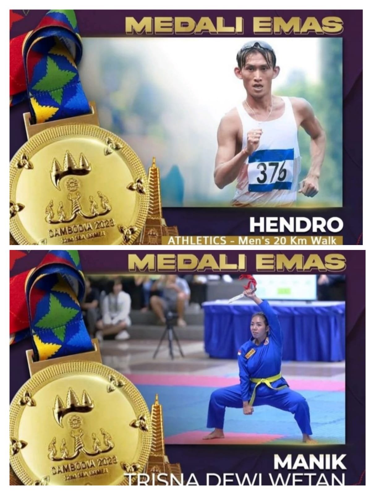 Indonesia Tambah Dua Emas Melalui Manik di Cabor Vovinam dan Hendro di Jalan Cepat SEA Games Kamboja 1 IMG 20230506 WA0036