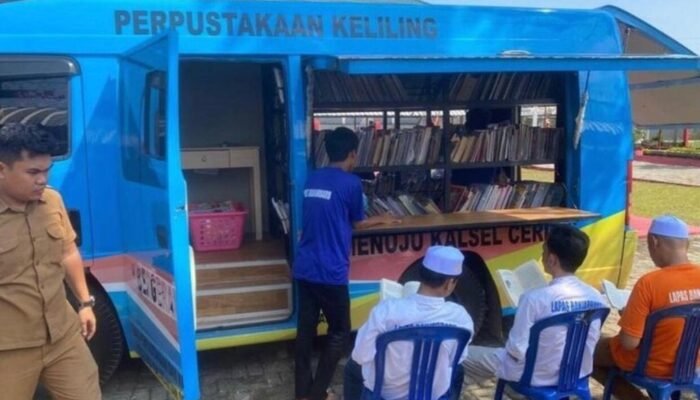 Minat Baca Warga Binaan Tinggi, Pusling Dispersiap Kalsel Kunjungi Lapas Banjarbaru
