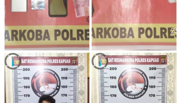 Satres Narkoba Polres Kapuas Ringkus Dua Pelaku Pengedar Sabu