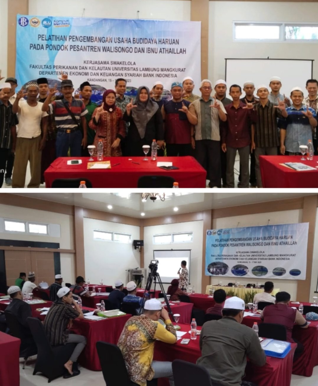 FPK ULM Bekerjasama Departemen Ekonomi dan Keuangan Syariah BI Berikan Pelatihan Pengembangan Usaha Budidaya Haruan di Dua Pondok Pesantren 1 IMG 20230515 125716