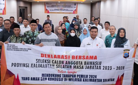 Calon Anggota Bawaslu Provinsi Kalsel Diminta Ikut Ciptakan Pemilu Aman dan Damai di 2024 1 IMG 20230517 212812