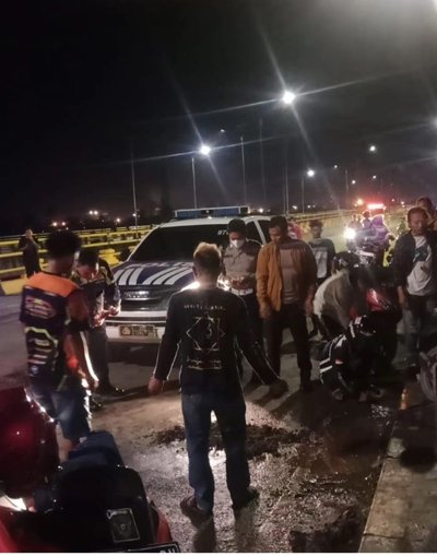 6 Laka Tunggal Jembatan Basirih 3klm