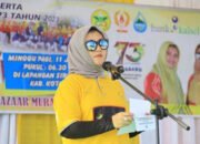 HUT Ke 56 PERWOSI Kotabaru Gelar Senam Sehat Bersama