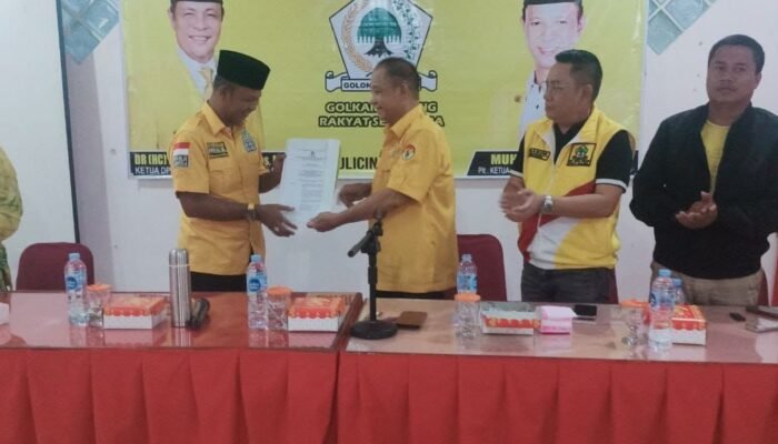 Paman Yani Ditetapkan Sebagai Plt Golkar Tanbu