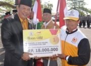 Dua Atlet NPCI Batola Berlagadi ASEAN Para Games Kamboja, Pj Bupati Mujiyat Serahkan Bonus