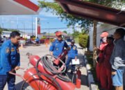 SPBU Indrasari Disambangi Damkar Banjar