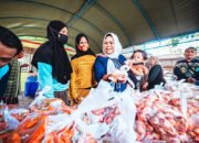Pasar Murah Kelurahan Guntung Payung Diserbu Warga