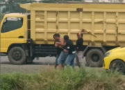 Tiga Lelaki Pukuli Sopir Truk