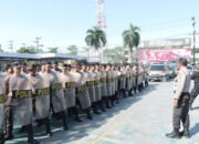 Polresta Banjarmasin Latihan Pengamanan Pemilu 2024