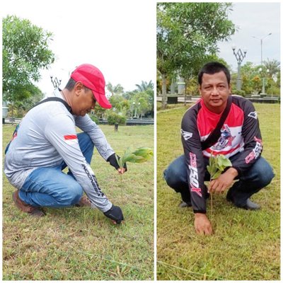Komunitas CB150X PDC Lakukan Program CSR Tanam Pohon 1 8 3klm tanam
