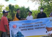 PWI Kotabaru Dapat Sumbangan Sapi Kurban