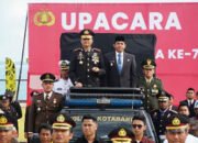 Upacara Hari Bhayangkara Ke-77 di Kotabaru Dirangkai Syukuran