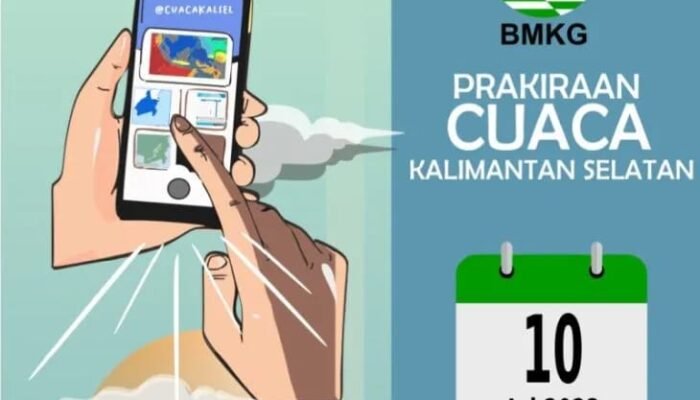 Tujuh Kabupaten di Kalsel Akan Terjadi Hujan Siang Hari Ini