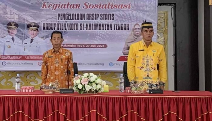 Dispursip Kalteng Gelar Sosialisasi Pengelolaan Arsip Statis