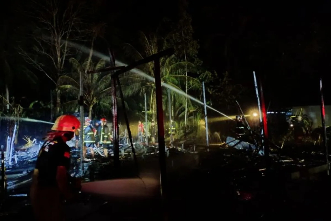 6 Kebakaran Desa Andika Tapin