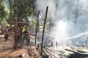 Dua Rumah di Hamak Telaga Langsat, HSS Musnah Terbakar