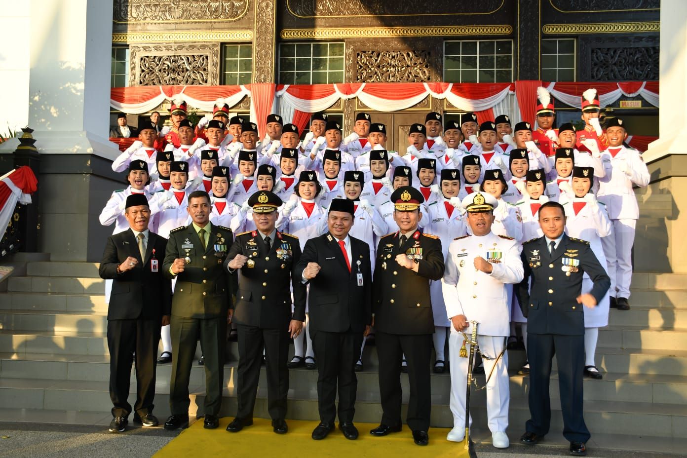 Jajaran TNI AL Banjarmasin Ikuti Upacara Detik-Detik Proklamasi HUT ...