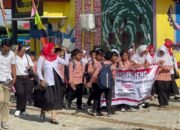 Kadispersiap Kalsel Sambut Siswa SDN Komet 1 Banjarbaru Nobar di Perpus Palnam