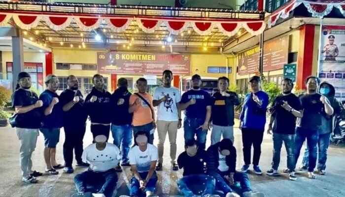Empat Debt Collector Rampas Kendaraan di Banjarmasin Diringkus Polisi