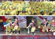 Ratusan Anak Menari Massal di Puncak Gebyar PAUD Batola