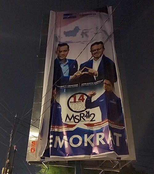 Demokrat Merasa Dikhianati, Copot Baliho 1 1 utama 3 klm 9 cmbaliho