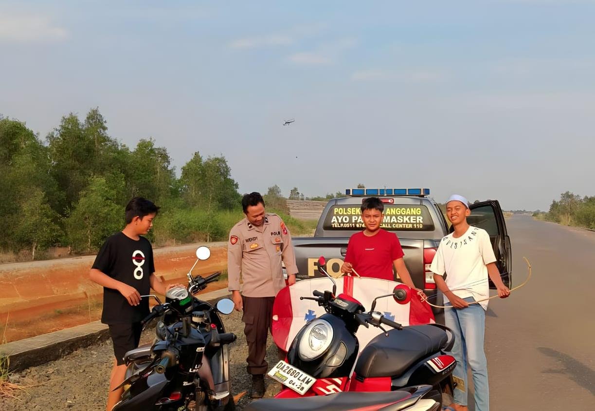 Dinilai Membahayakan, Polisi Tertibkan Permainan Layang-layang 1 6 Layang layang 3klm