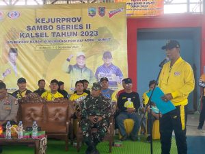Paman Yani Buka Kejurprov Sambo Series II Kalsel 2023