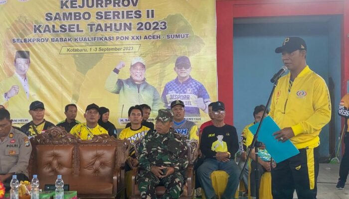 Paman Yani Buka Kejurprov Sambo Series II Kalsel 2023