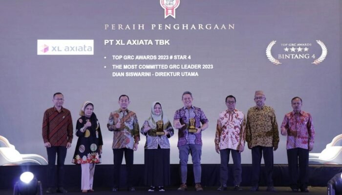 Penerapan Prinsip ESG Terus Ditingkatkan, XL Axiata Raih TOP GRC Awards 2023