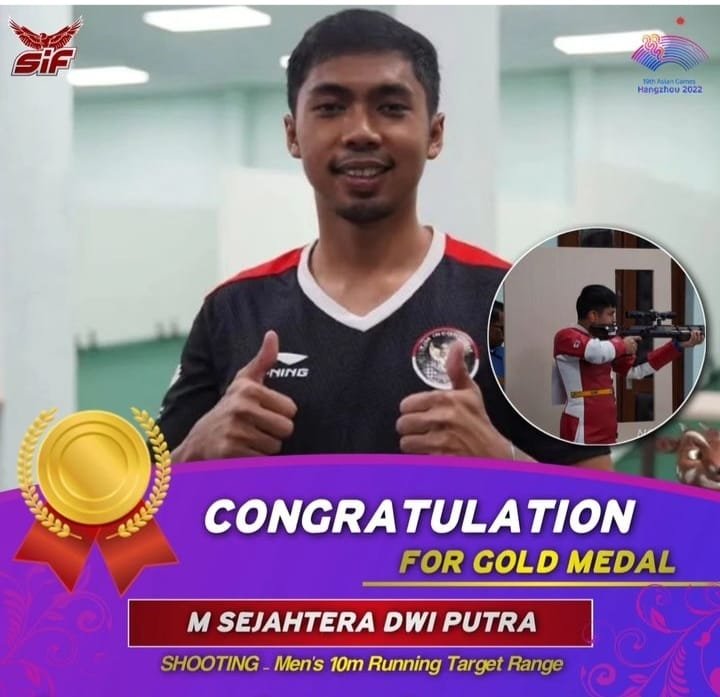 Atlet Menembak Muhammad Sejahtera Raih Medali Emas Pertama Indonesia