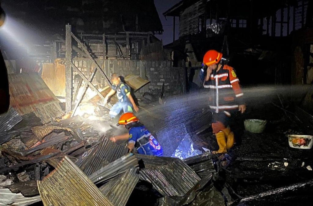Kebakaran di Belakang Masjid Jami, Bangunan di Dua Gang Ludes Terbakar 1 IMG 20230922 160543