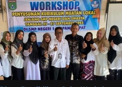 Disdik Gelar Workshop Mulok<br>Jenjang SMP Negeri dan Swasta 1 Hal 12 Tanbu 35 klm