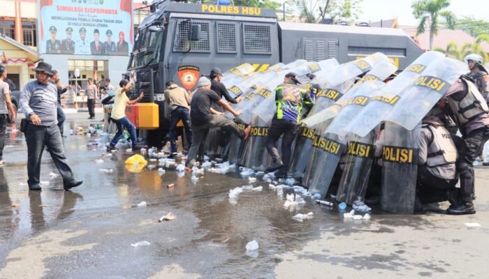 Polres HSU Gelar Simulasi Sispamkota