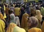 Puluhan Ribu Warga HSU Antusias Ikuti Jalan Sehat Harlah Golkar