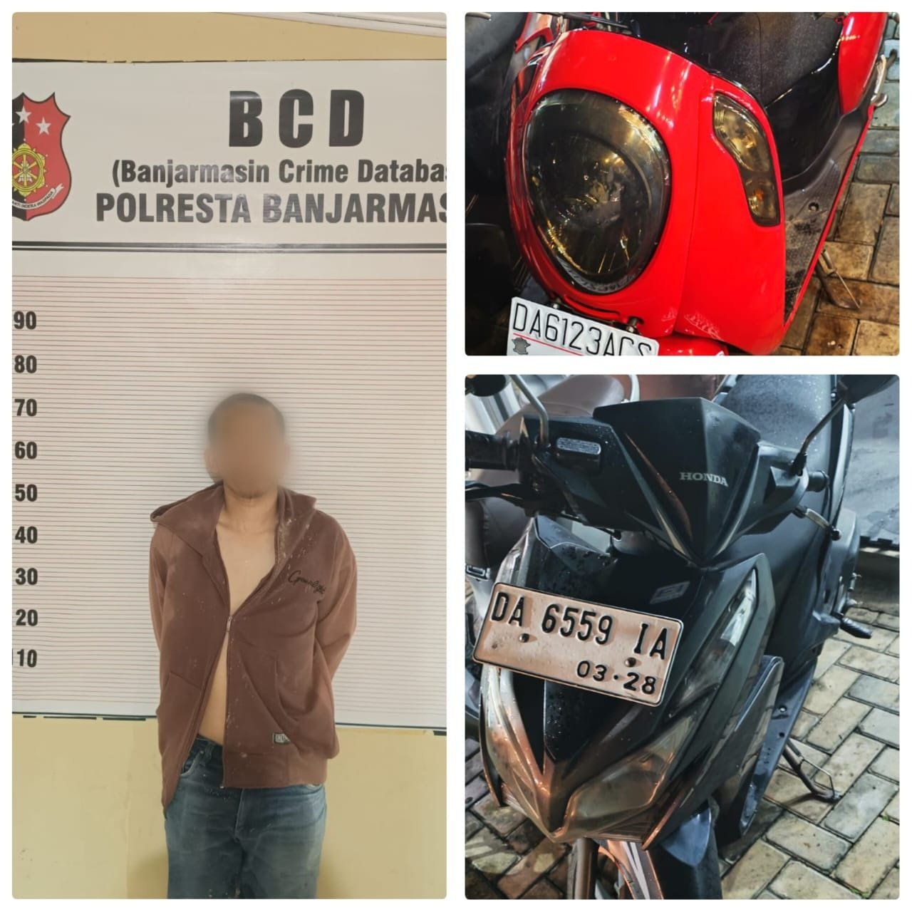 6 Tersangka Curanmor Dapat Diringkus 3klm