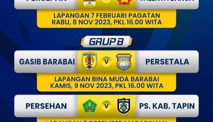 Yanuar Bikin Hattrick, Kotabaru FC Permalukan Persebaru 5-0