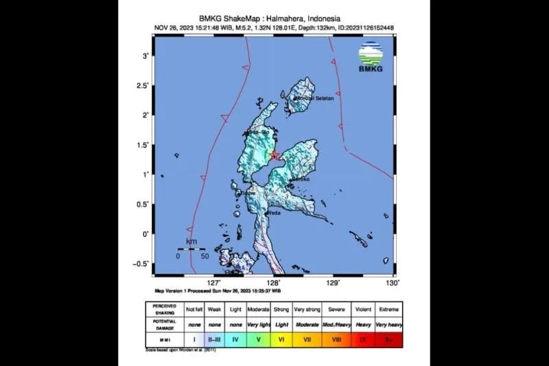 Gempa Magnitudo 5,2 Guncang Tenggara Halmahera Utara 1 IMG 20231126 WA0027