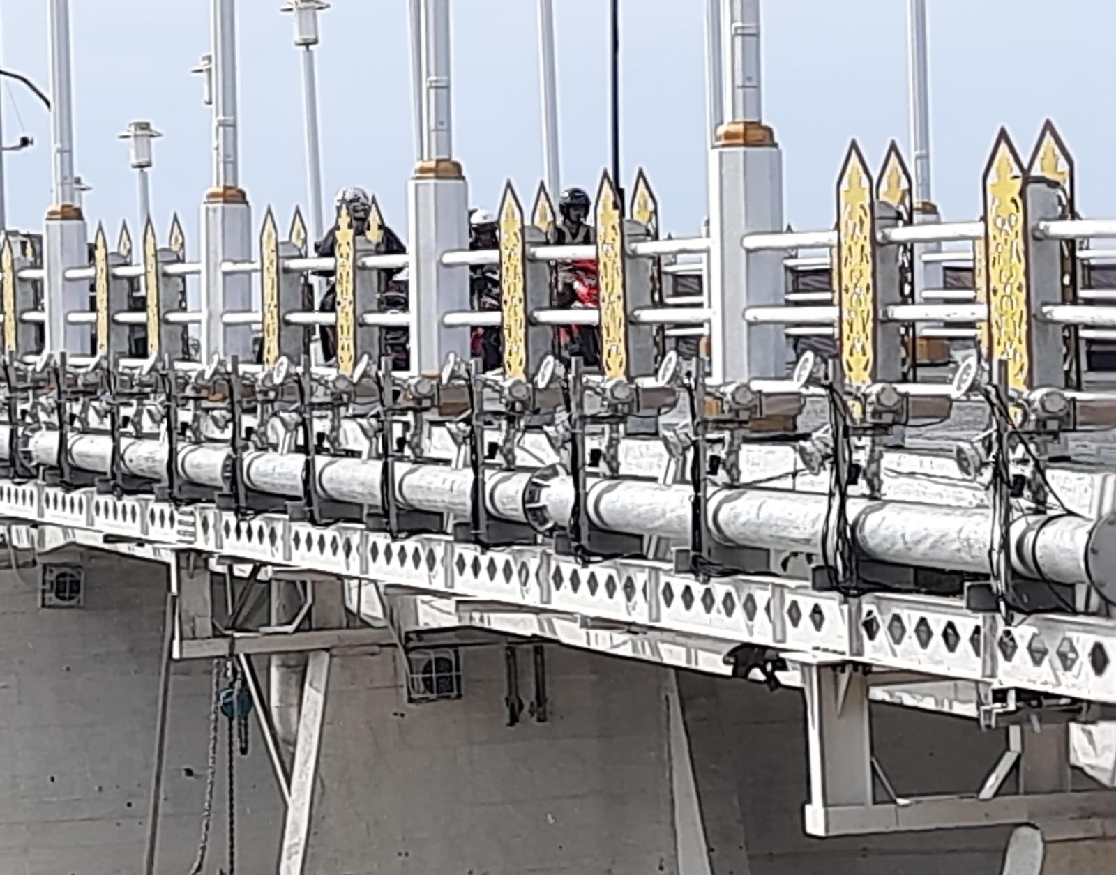 11 Lampu Sorot Jembatan Pasar Lama Hilang 1 1 3 klm jembatan 1