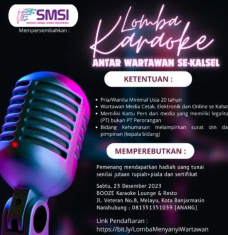 Hal 10 3 KLm Lomba nyanyi karaoke antara Wartawan