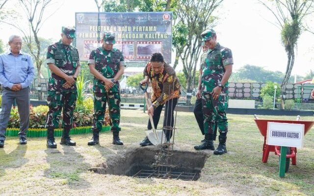 Wagub Kalteng Dukung Pembangunan Makodam “Tambun Bungai”