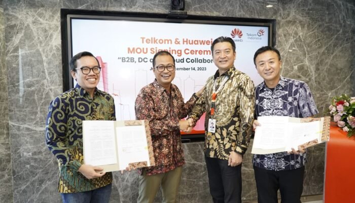 Telkom dan Huawei Jalin Kerja Sama Strategis untuk Buka Peluang Pangsa Pasar B2B di Indonesia