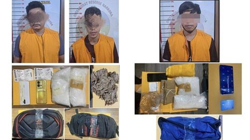 5 Polda Kalsel Temukan Sabu di Selangkangan 2klm