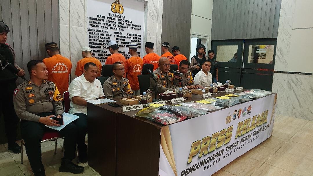 6 Polres HSS tangkap 114 pelaku narkoba 2klm