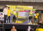 Wah, Emak-Emak Diedukasi Coblos Pilihan Caleg Golkar di Happy Poundfit Bersama Dewi Said, M Rian Zulfikar, dan Farid Hasan Aman