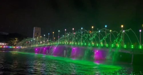 Terkendala Ini, Atraksi Air Mancur Menari di Jembatan Pasar Lama Banjarmasin Terhenti Dua Pekan 1 IMG 20240201 WA0019 e1706758475770