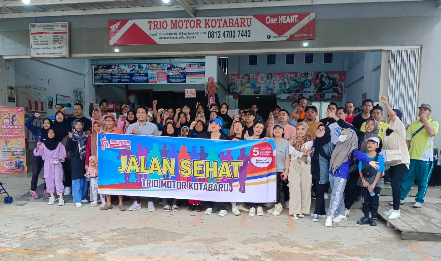 Kemeriahan Jalan Santai bersama Trio Motor Kotabaru 1 IMG 20240207 WA0001