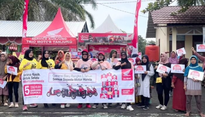 Trio Motor Tanjung Gelar Servis Kunjung dan Senam Sehat
