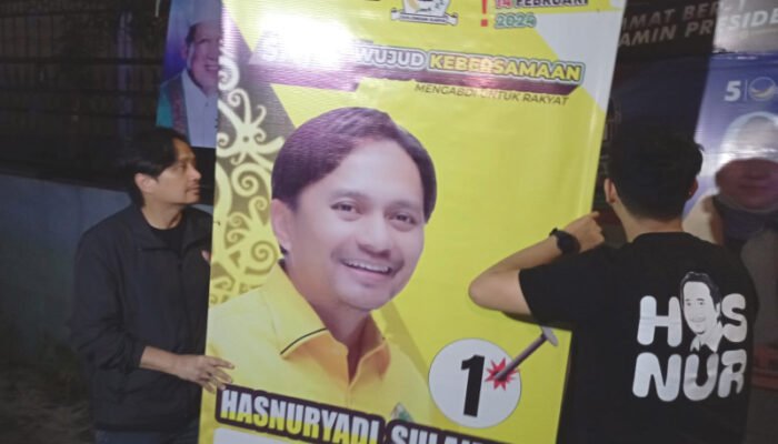 Masa Kampanye akan Berakhir, Hasnuryadi Sulaiman Mulai Bersihkan APK Miliknya