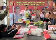 Polda Kalsel Bongkar Jaringan Internasional Bawa 7,3 Kg Sabu dan 5 Ribu Ekstasi Melaui Jalur Darat