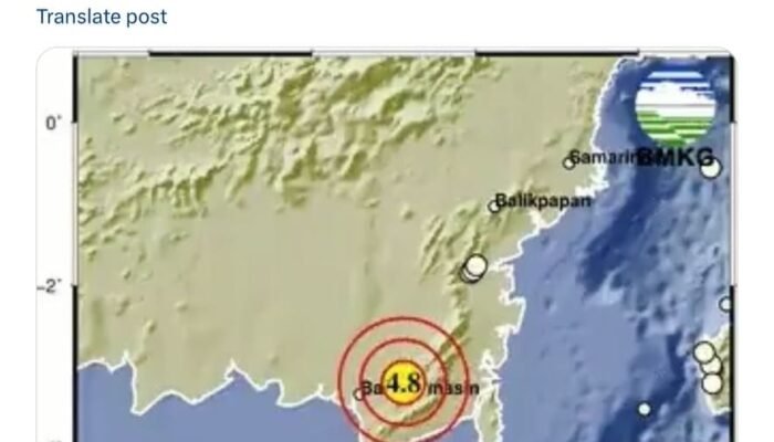 Gempa 4,8 Guncang Kalsel, Ikhsan Rasakan Rumahnya Bergoyang